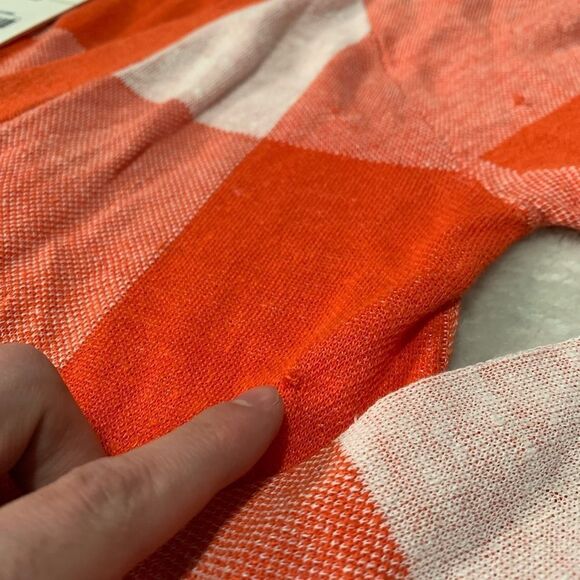 New Woolrich Buffalo Cardi Button Up Plaid Linen Cotton Long Sleeve Size Medium‎ - Picture 4 of 9